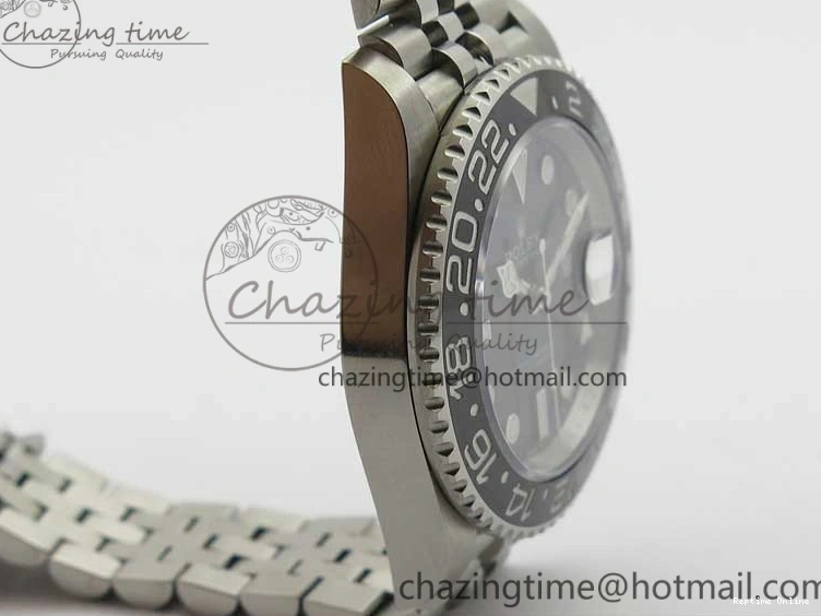 0108 Trendsetting GMT-Master II 116710 LN Black Ceramic 904L D1F 1:1 Best Edition On Jubilee Bracelet SA 2957